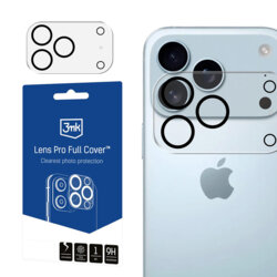 Folie iPhone 17 Pro Max 3mk Lens Pro Full Cover, negru