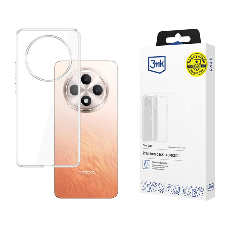 Husa Oppo Reno12 FS 4G 3mk Clear Case, Transparent