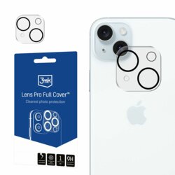 Folie iPhone 15 Plus 3mk Lens Protection Full Cover, transparenta
