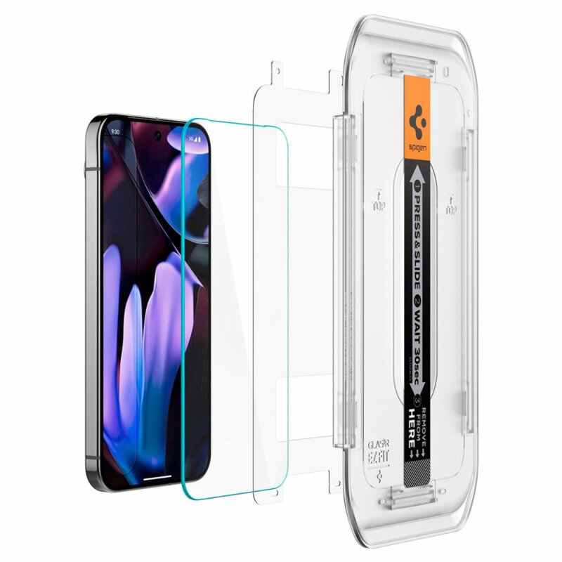 [Pachet 2x] Folie Google Pixel 10 Spigen Glas.tR EZ Fit, transparenta
