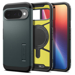 Husa Google Pixel 10 Pro Spigen Tough Armor, verde