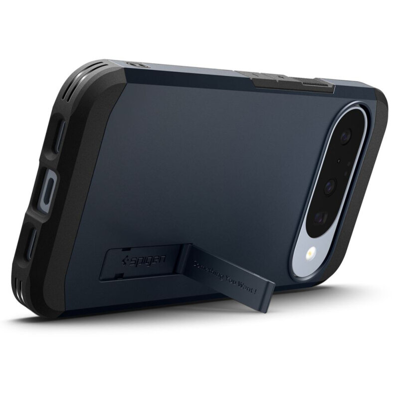 Husa Google Pixel 10 Pro Spigen Tough Armor, albastru