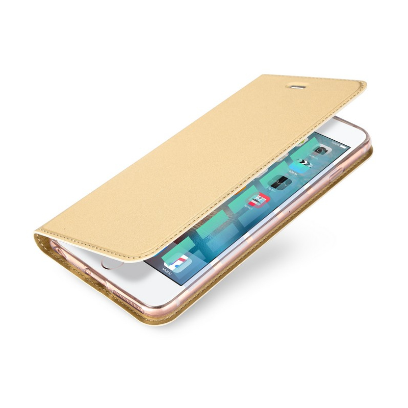 Husa iPhone 6 / 6S Dux Ducis Flip Stand Book - Auriu