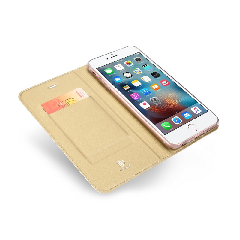 Husa iPhone 6 / 6S Dux Ducis Flip Stand Book - Auriu
