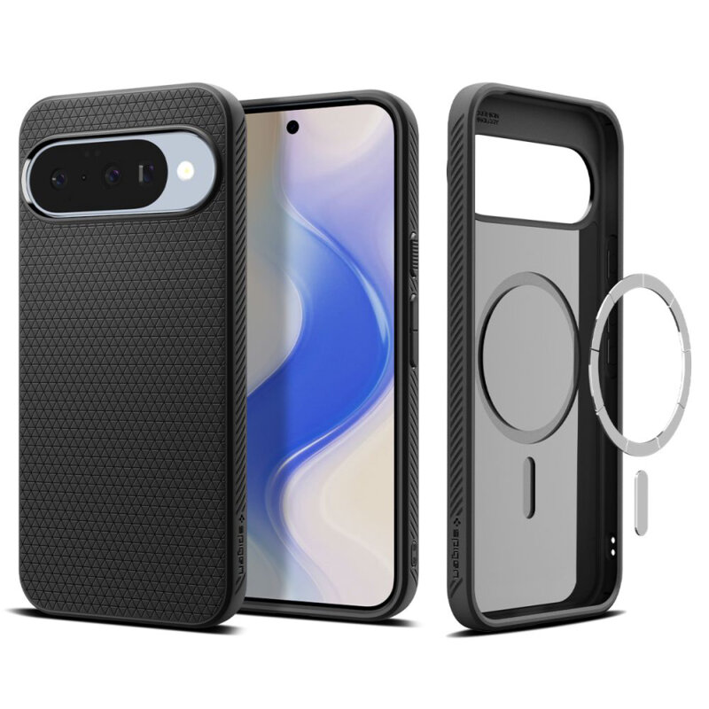 Husa Google Pixel 10 Spigen Liquid Air MagSafe, negru