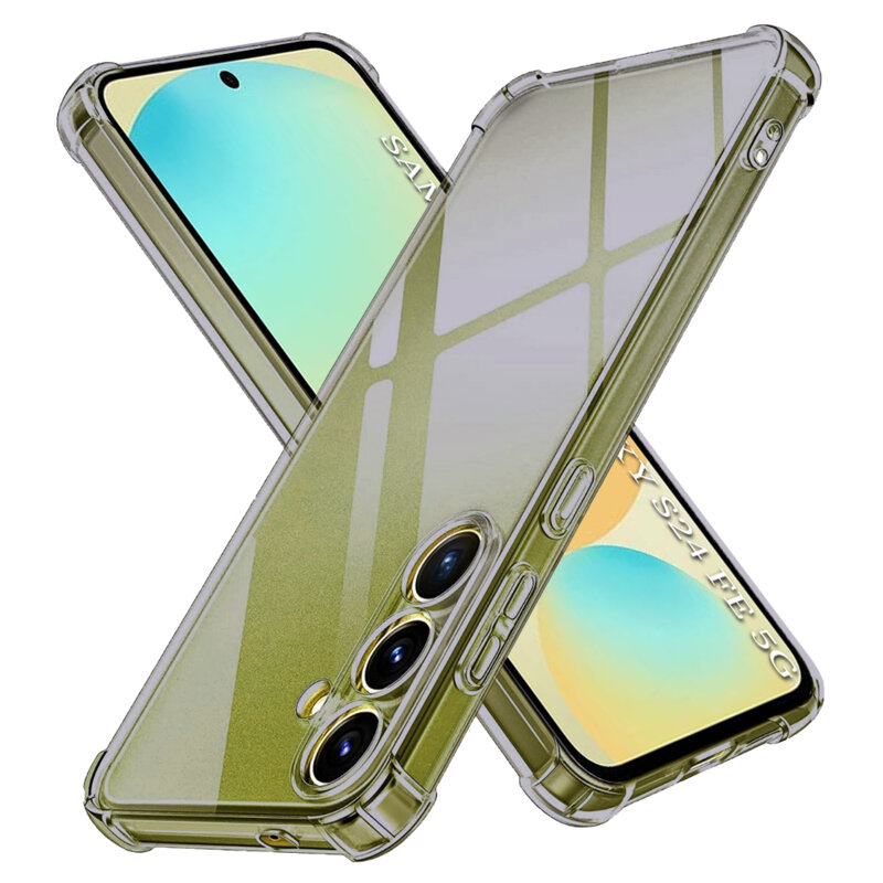 Husa Samsung Galaxy S24 FE Techsuit Shockproof Clear Silicone, fumuriu