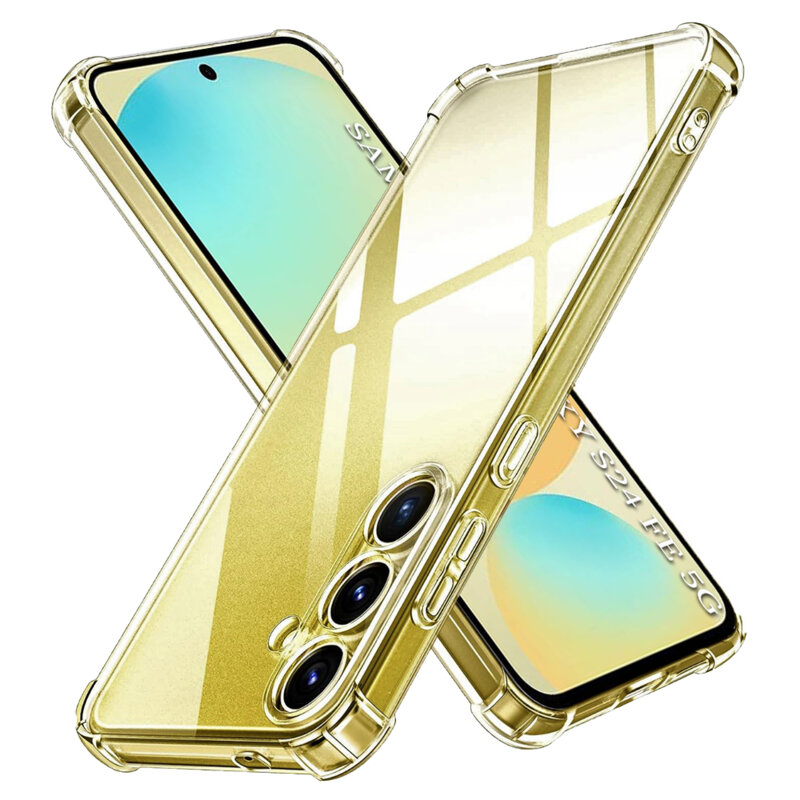 Husa Samsung Galaxy S24 FE Techsuit Shockproof Clear Silicone, transparenta