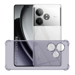 Husa Realme GT 6 Techsuit Shockproof Clear Silicone, fumuriu
