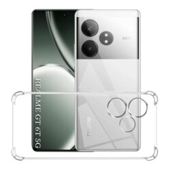 Husa Realme GT 6T Techsuit Shockproof Clear Silicone, transparenta