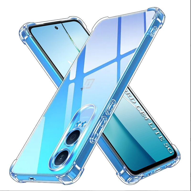 Husa OnePlus Nord CE4 Lite Techsuit Shockproof Clear Silicone, transparenta
