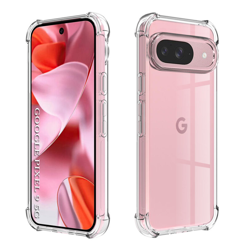 Husa Google Pixel 9 Techsuit Shockproof Clear Silicone, transparenta