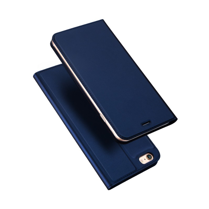 Husa iPhone 5 / 5s / SE Dux Ducis Flip Stand Book - Albastru