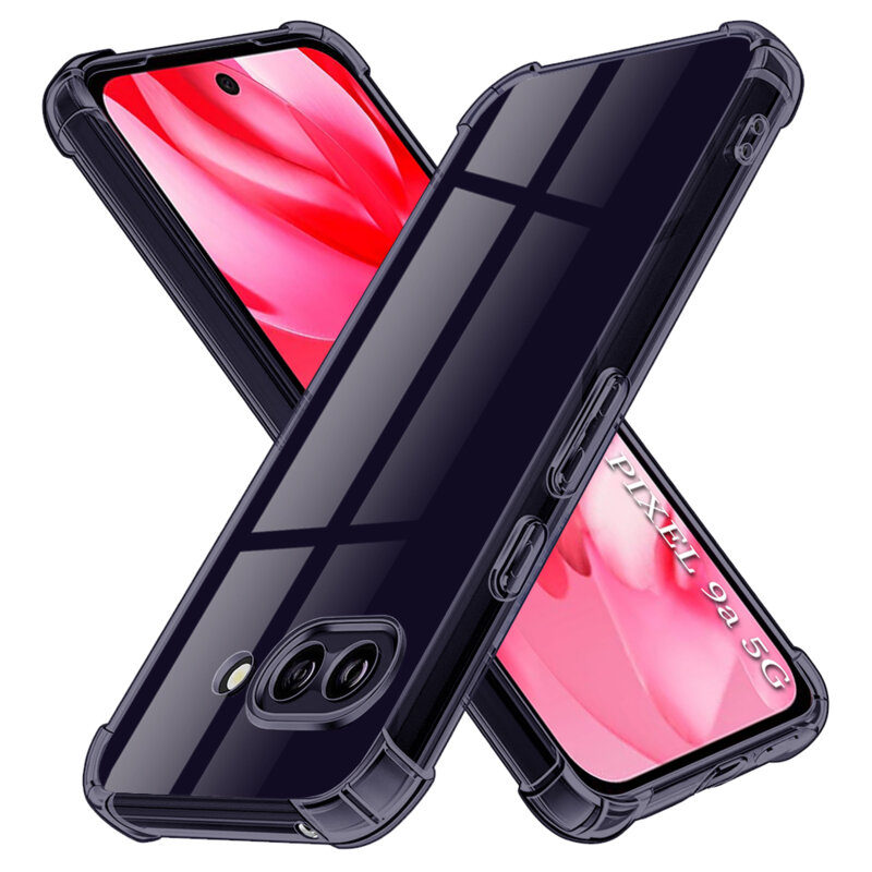Husa Google Pixel 9a Techsuit Shockproof Clear Silicone, fumuriu