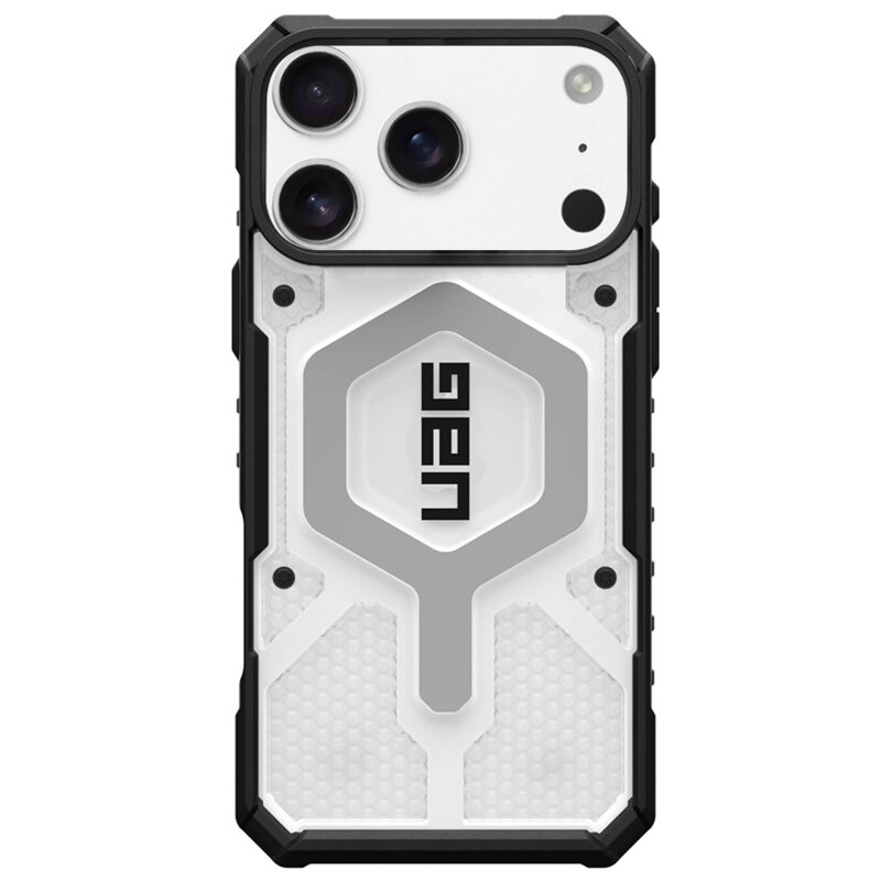 Husa iPhone 17 Pro Max UAG Pathfinder Clear MagSafe, Ice