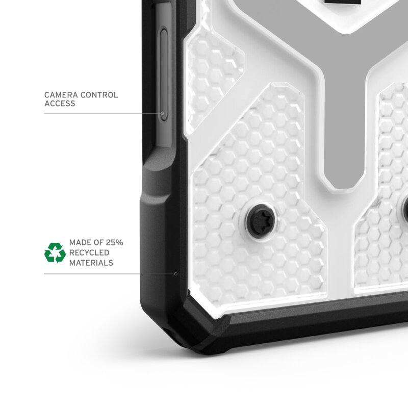 Husa iPhone 17 Pro Max UAG Pathfinder Clear MagSafe, Ice / Silver