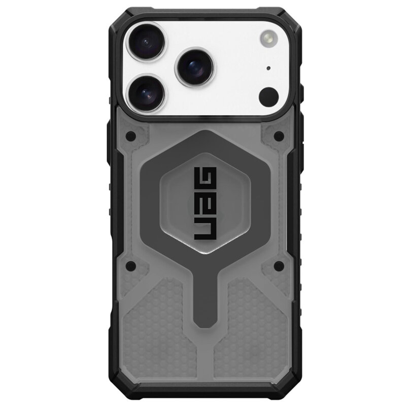 Husa iPhone 17 Pro Max UAG Pathfinder Clear MagSafe, Ash