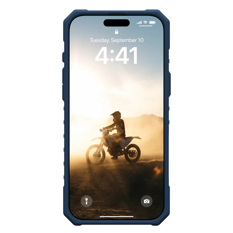Husa iPhone 17 Pro UAG Pathfinder Clear MagSafe, Blues Lanyard