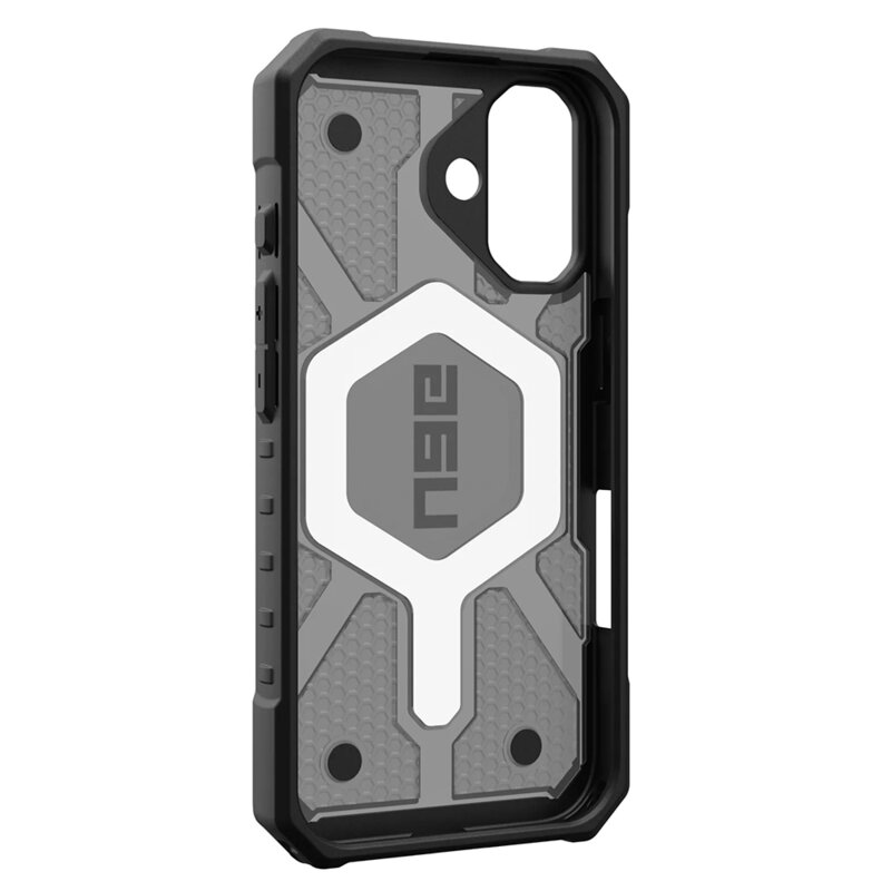 Husa iPhone 17 UAG Pathfinder Clear MagSafe, Ash / Black