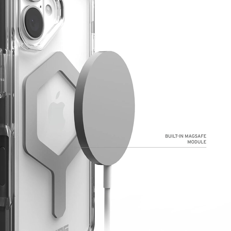 Husa iPhone 17 UAG Plyo MagSafe, Ice White