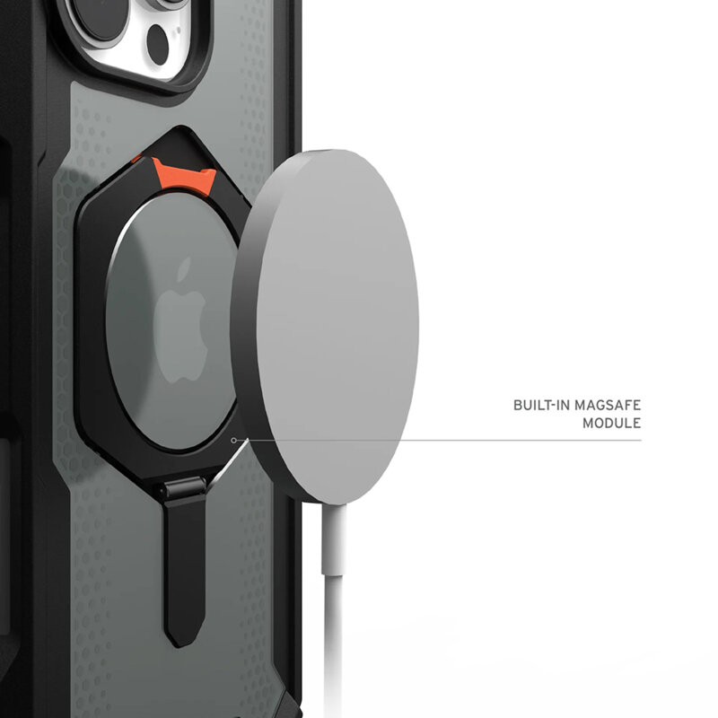 Husa iPhone 17 Pro Max UAG Plasma XTE MagSafe, Black / Orange