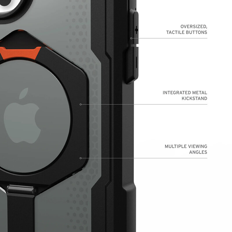 Husa iPhone 17 Pro Max UAG Plasma XTE MagSafe, Black / Orange