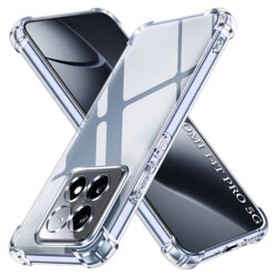Husa Xiaomi 14T Pro Techsuit Shockproof Clear Silicone, transparenta