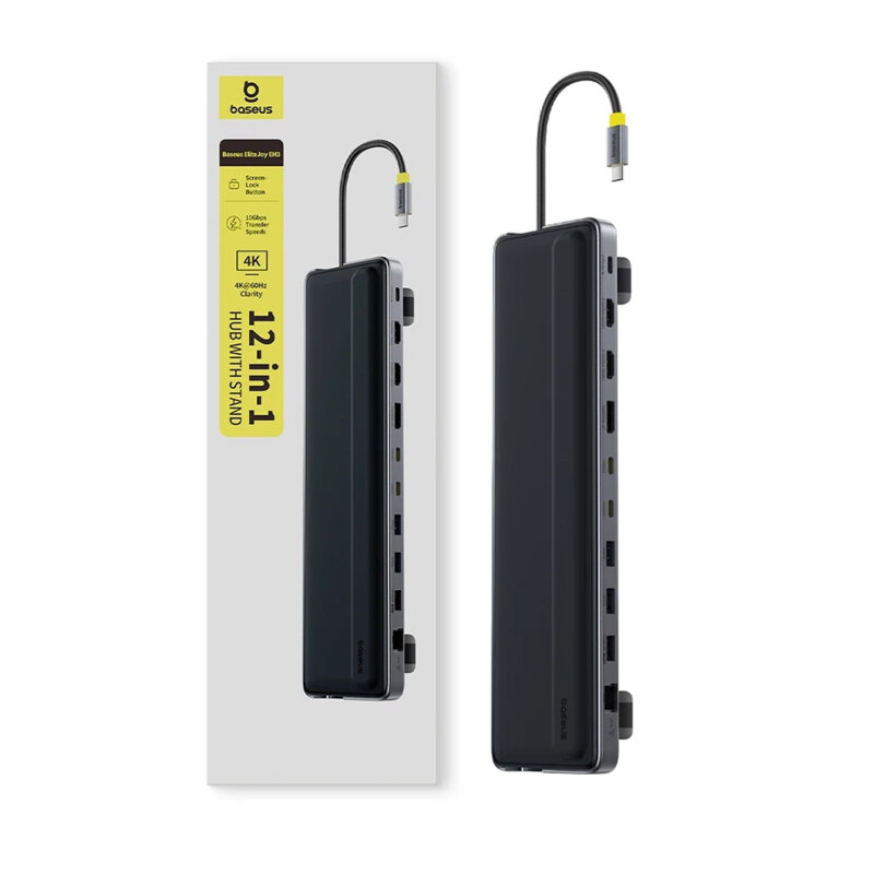 Hub USB-C, dock HDMI, USB, DP, RJ45 Baseus, 10Gbps, B0114200