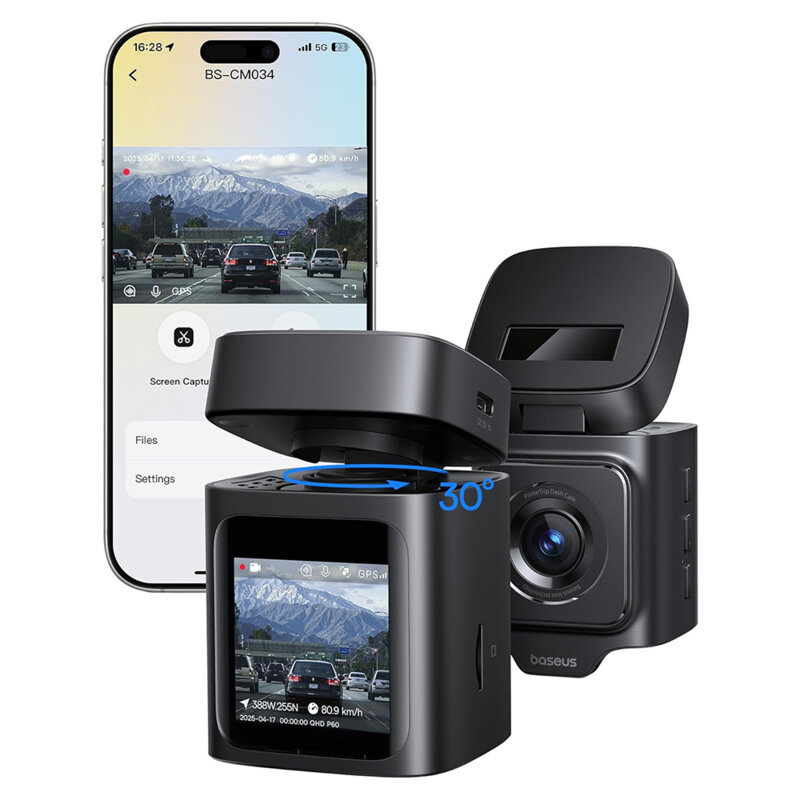 Camera auto DashCam 3K Baseus, negru, C10669000123-00