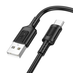 Cablu de date USB la Type-C, 1m Borofone Feliz, negru, BX111
