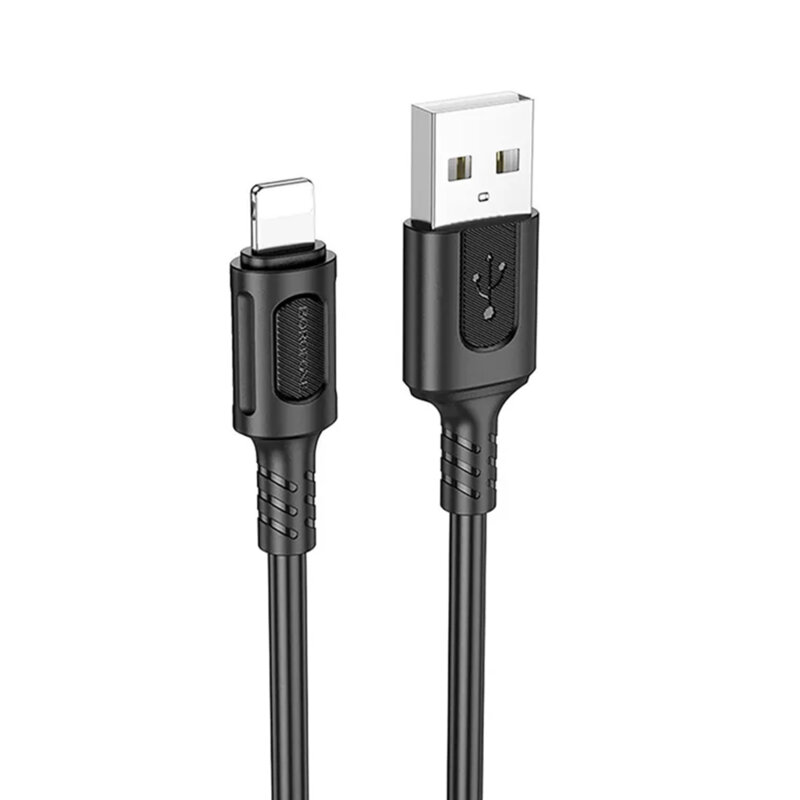 Cablu de date USB la Lightning, 1m Borofone Feliz, negru, BX111