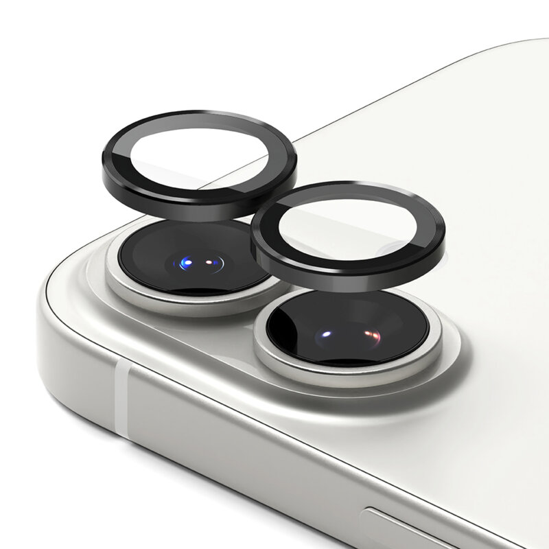 Folie sticla camera iPhone 17 Ringke Camera Lens Frame, negru
