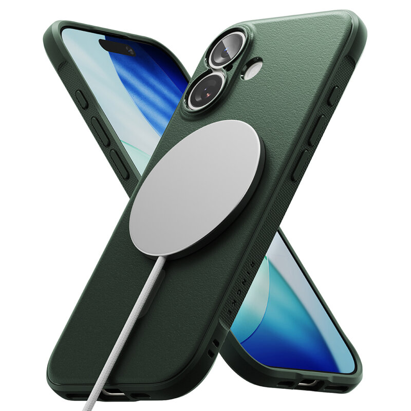 Husa iPhone 17 Ringke Onyx MagSafe, verde