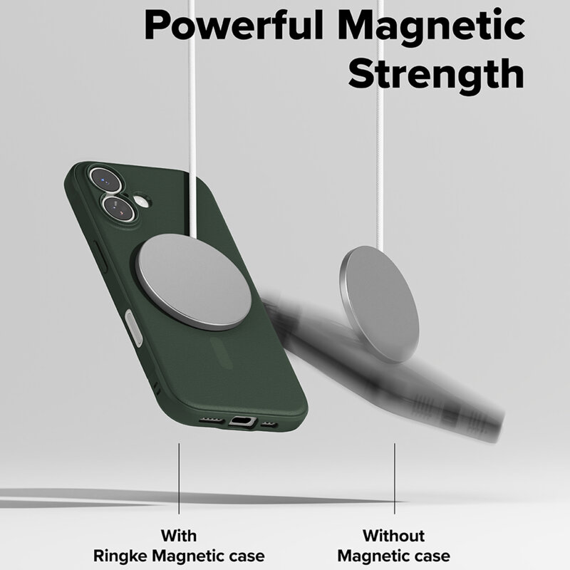 Husa iPhone 17 Ringke Onyx MagSafe, verde