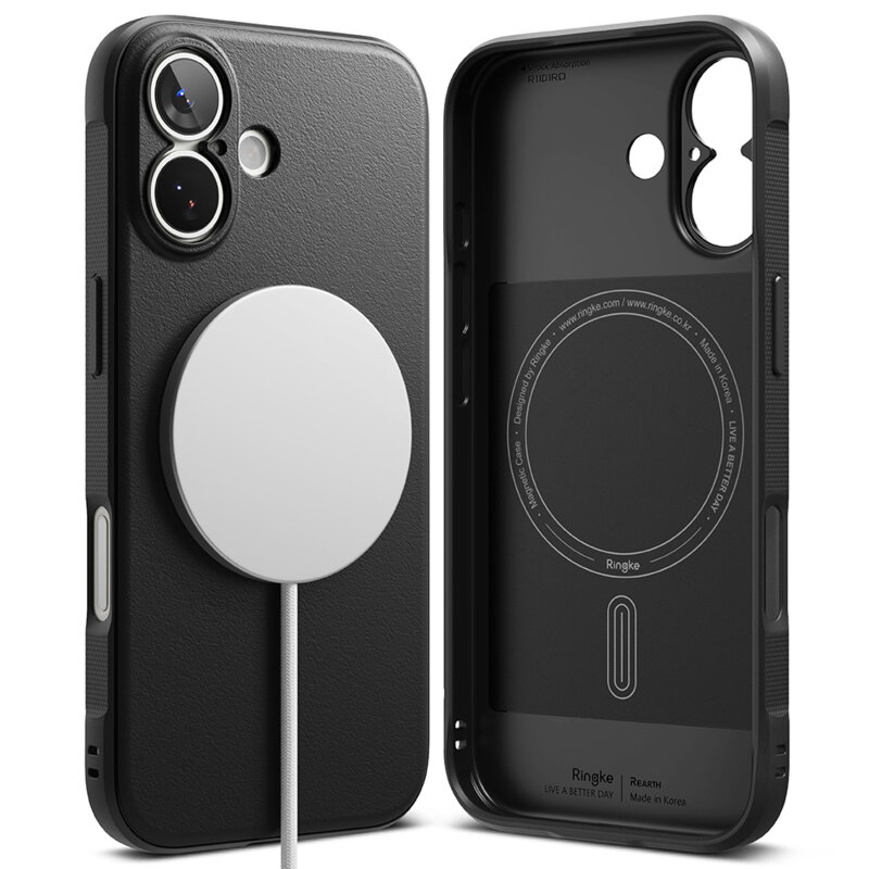 Husa iPhone 17 Ringke Onyx MagSafe, negru