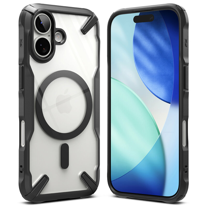 Husa iPhone 17 Ringke Fusion X MagSafe, negru