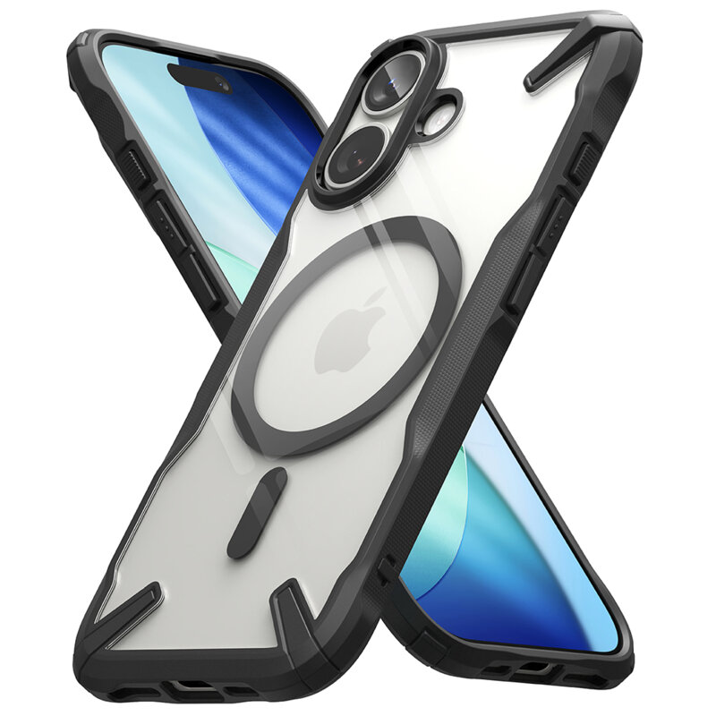 Husa iPhone 17 Ringke Fusion X MagSafe, negru