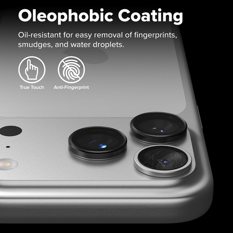 Folie sticla camera iPhone 17 Pro Ringke Camera Lens Frame, negru