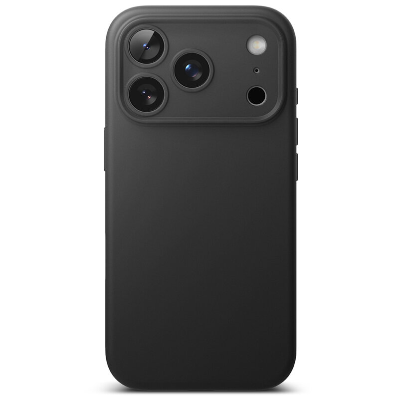 Husa iPhone 17 Pro Ringke Silicone Magnetic MagSafe, negru
