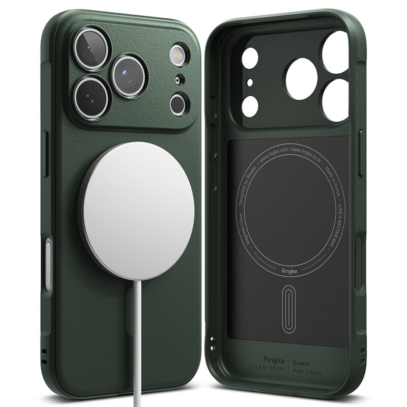 Husa iPhone 17 Pro Max Ringke Onyx MagSafe, verde