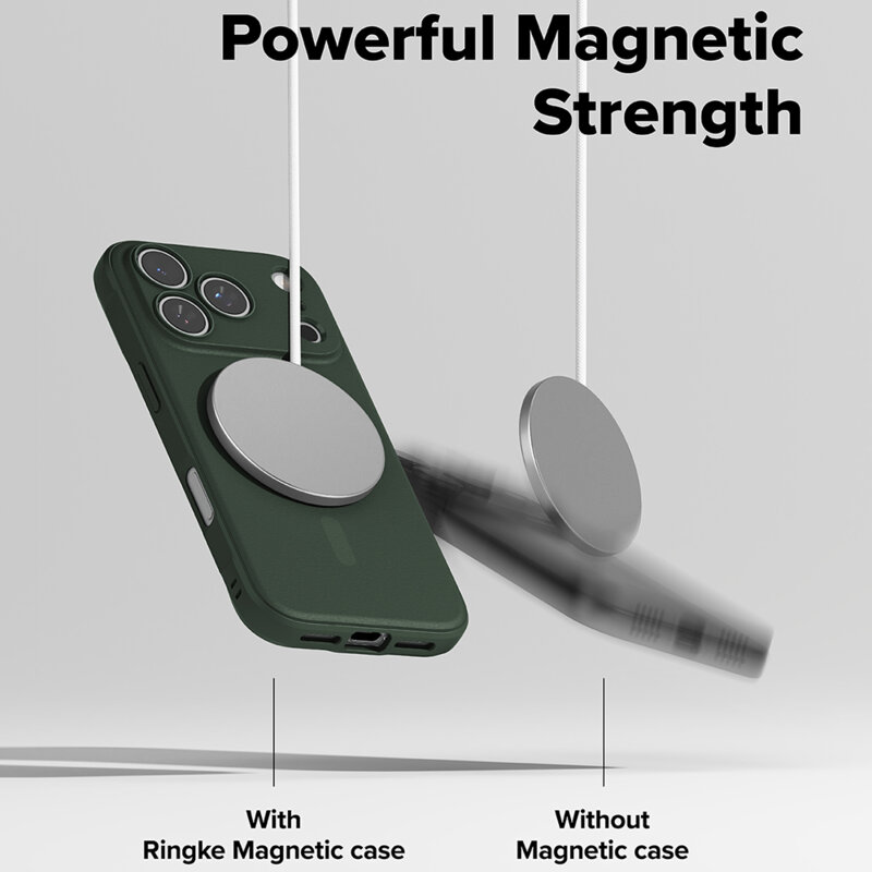 Husa iPhone 17 Pro Max Ringke Onyx MagSafe, verde