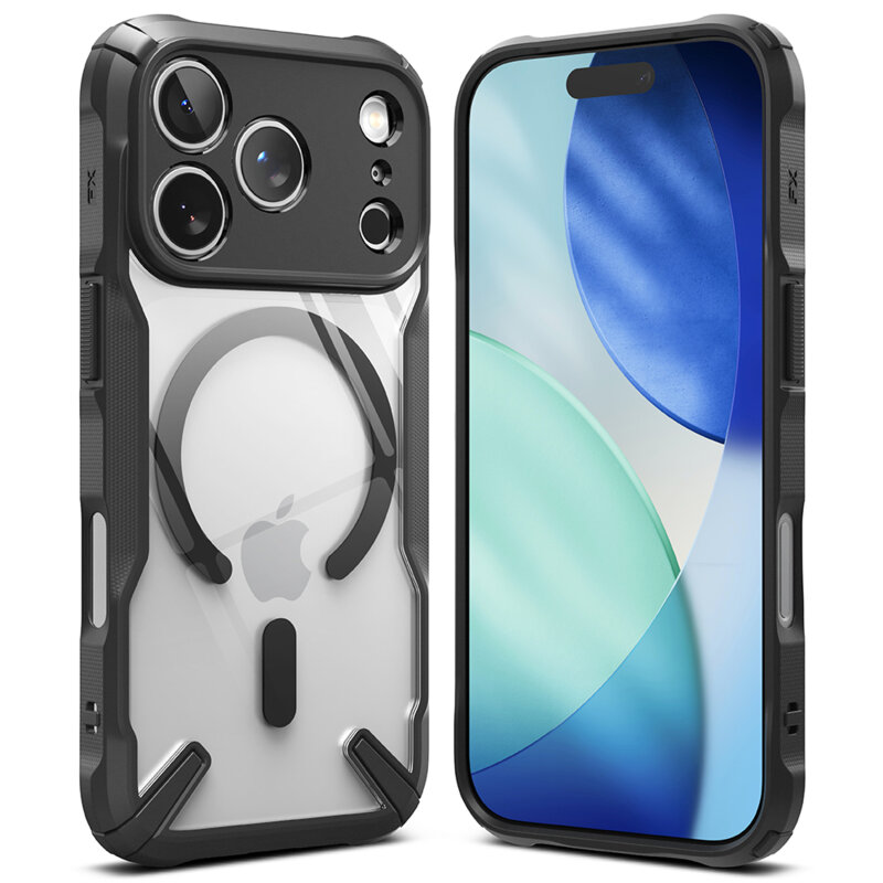 Husa iPhone 17 Pro Ringke Fusion X MagSafe, negru