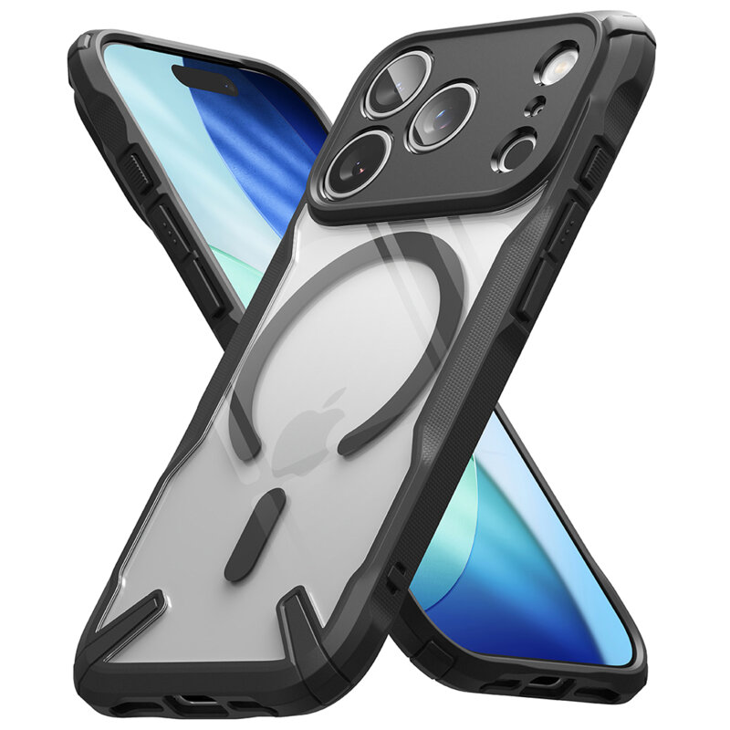 Husa iPhone 17 Pro Ringke Fusion X MagSafe, negru