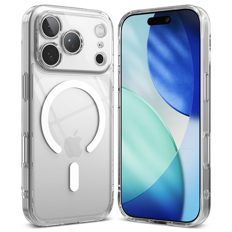 Husa iPhone 17 Pro Ringke Fusion MagSafe, transparenta
