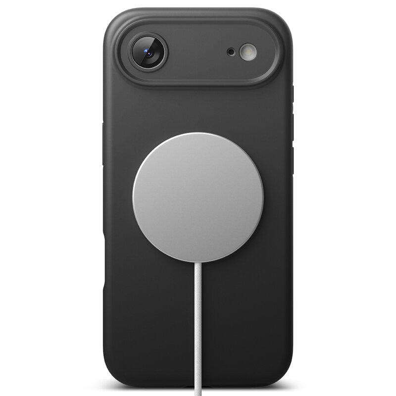 Husa iPhone 17 Air Ringke Silicone Magnetic MagSafe, negru