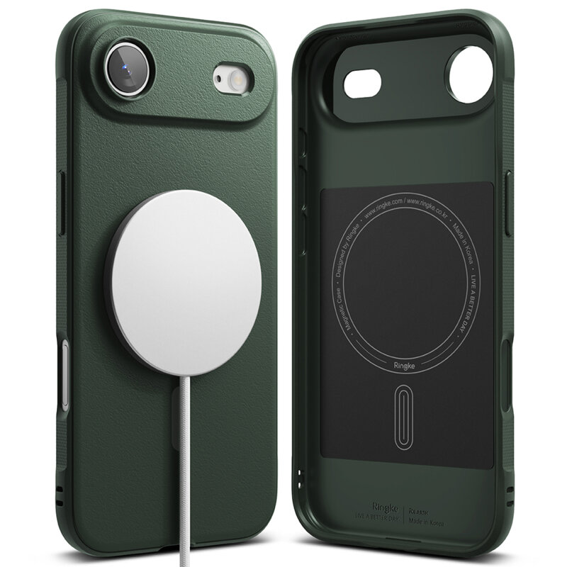 Husa iPhone 17 Air Ringke Onyx MagSafe, verde