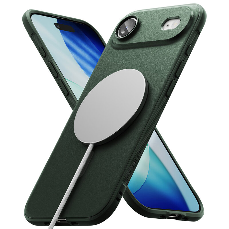 Husa iPhone 17 Air Ringke Onyx MagSafe, verde