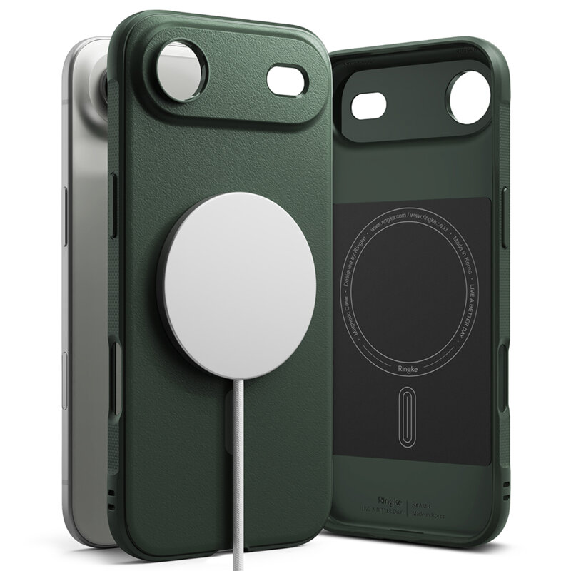 Husa iPhone 17 Air Ringke Onyx MagSafe, verde