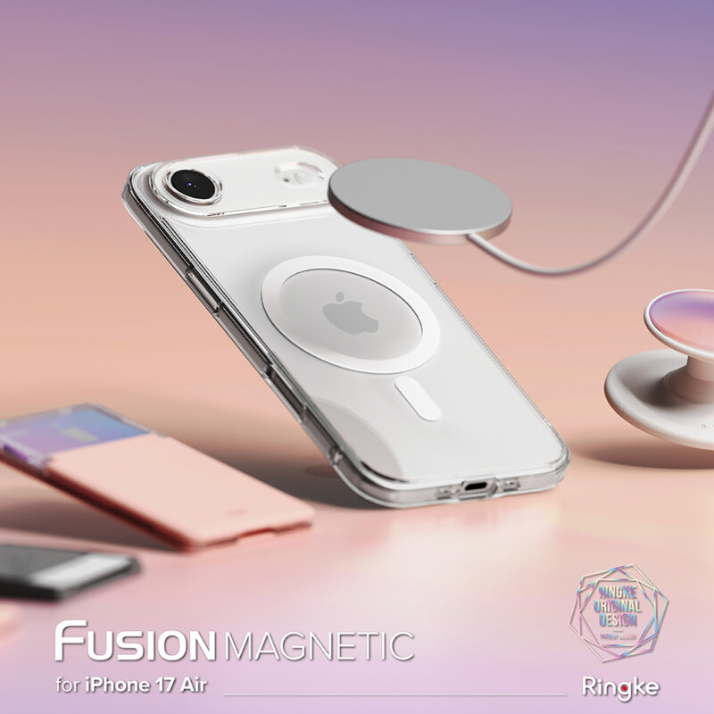 Husa iPhone 17 Air Ringke Fusion MagSafe, transparenta