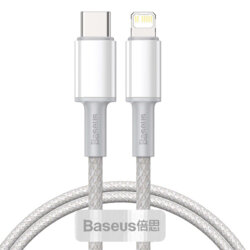 Cablu de dateType-C la Lightning, Baseus, 2m, 20W, CATLGD-A02