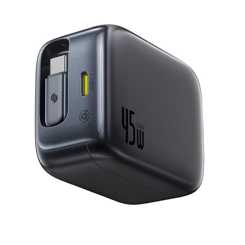 Incarcator Type-C cu cablu retractabil 45W, Baseus, E0120G00